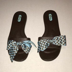 Oka B Madison Slide Sandal Brown Medium‎